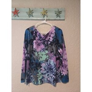 Talbots Floral Sweater